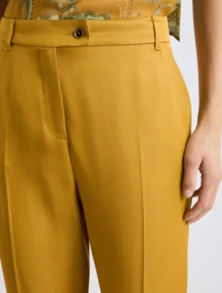 Chino in viscosa e lino - COGNAC