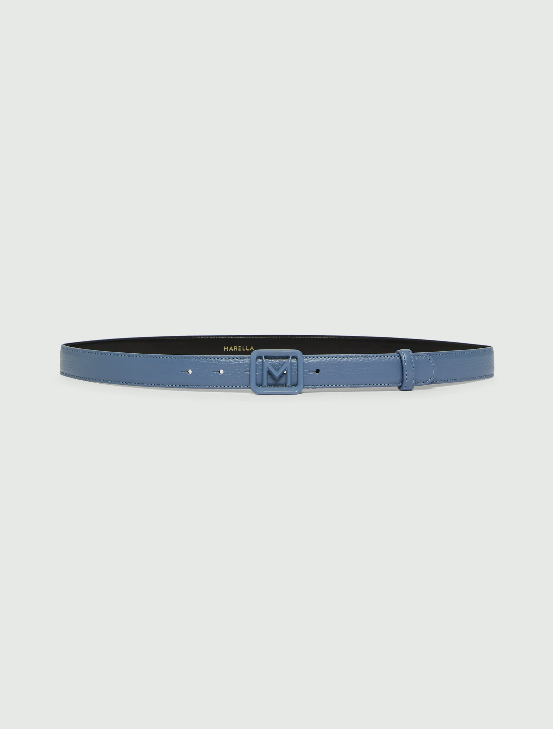 Cintura con medaglione M - AZZURRO