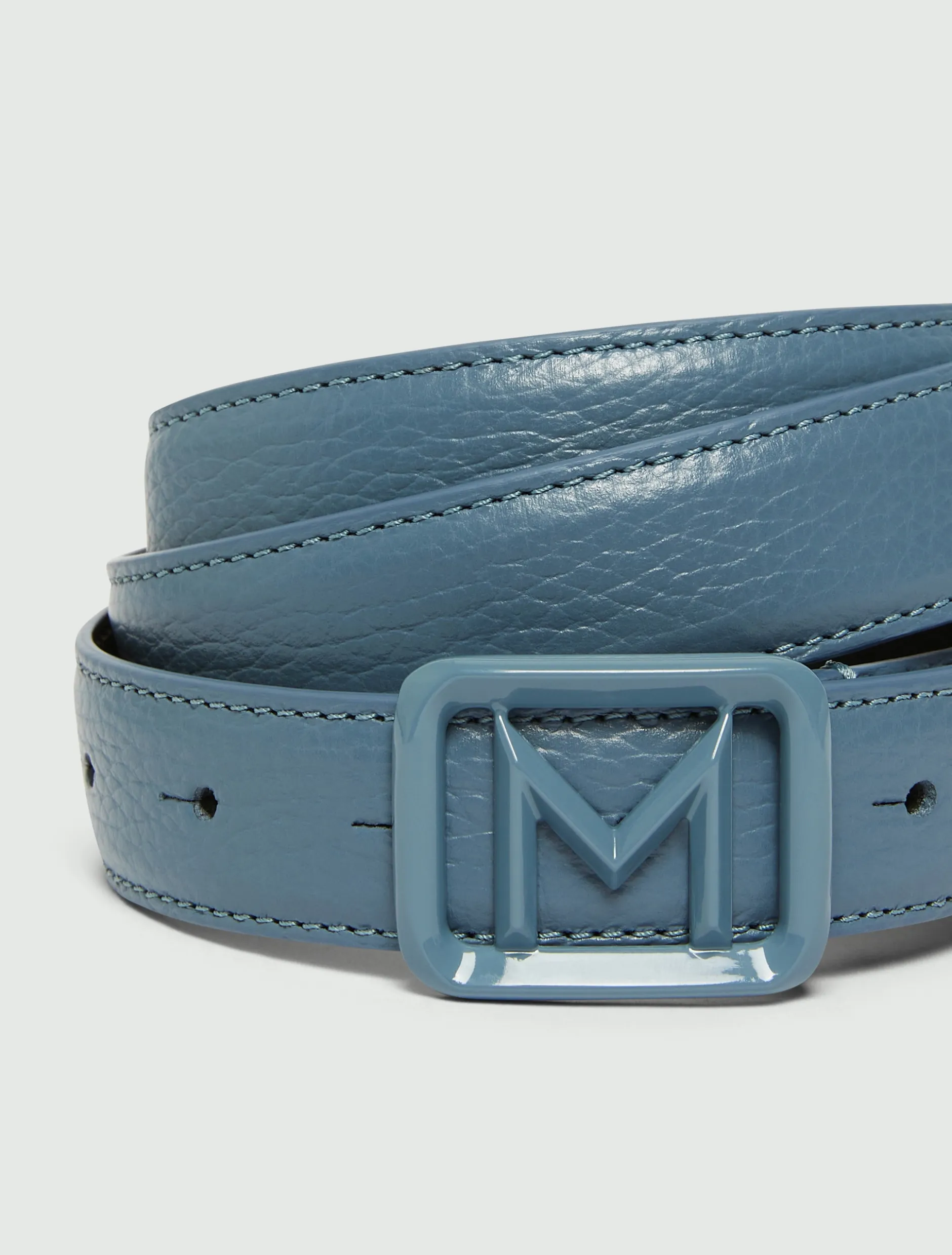 Cintura con medaglione M - AZZURRO