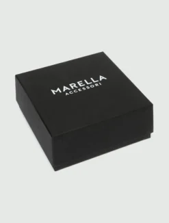 Cintura con medaglione M - NERO