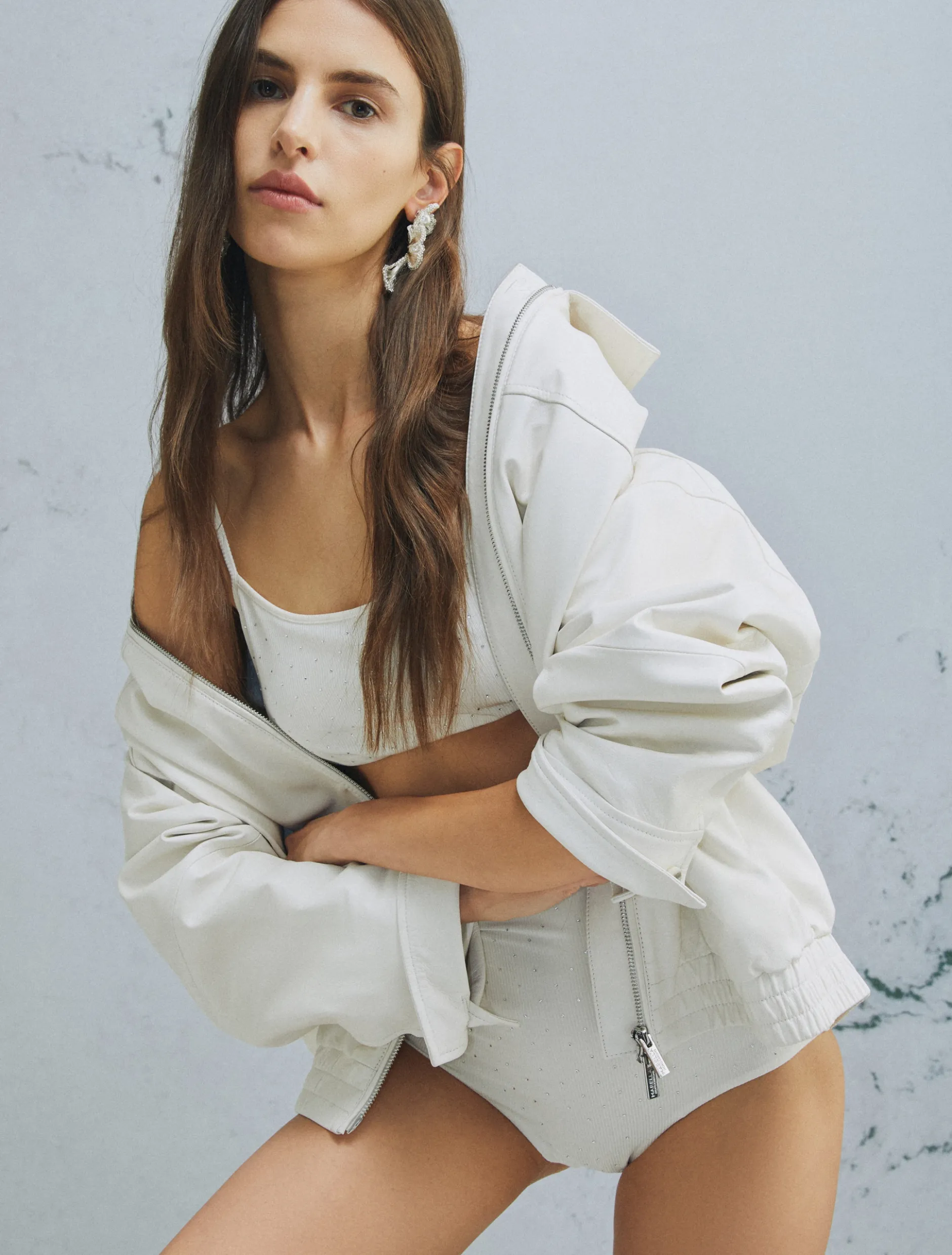 Coordinato in jersey - BIANCO LANA