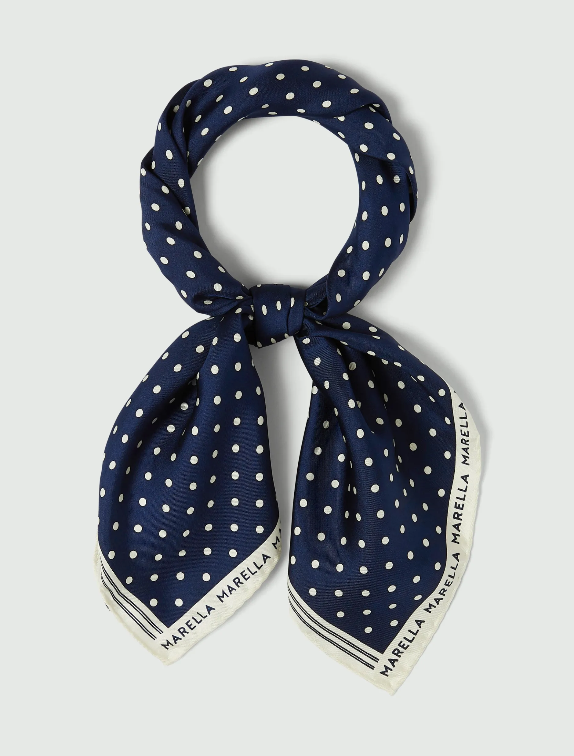 Foulard in seta a pois - BLUETTE