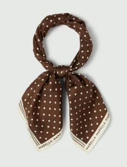 Foulard in seta a pois - TESTA MORO