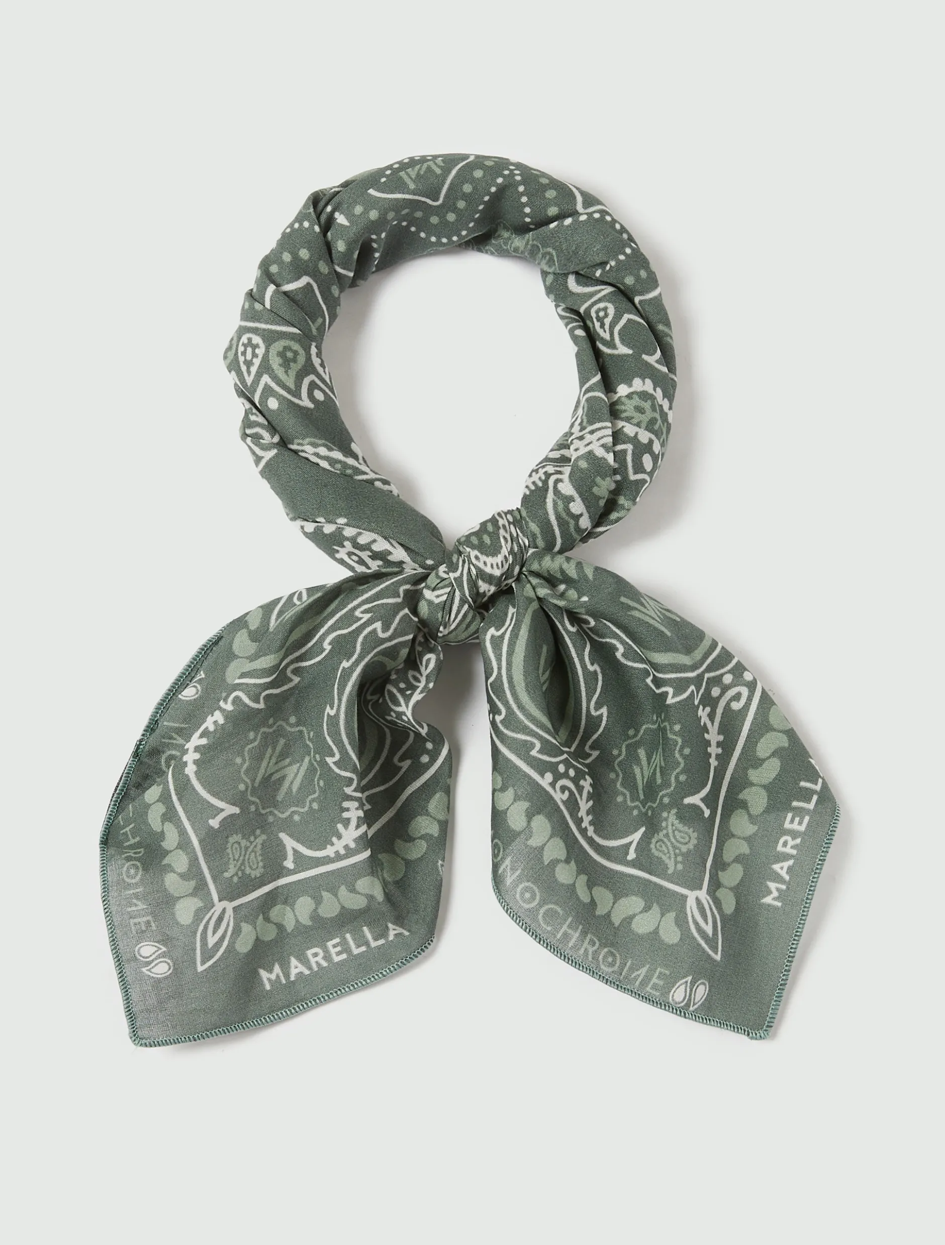 Foulard piccolo stampa bandana - VERDE