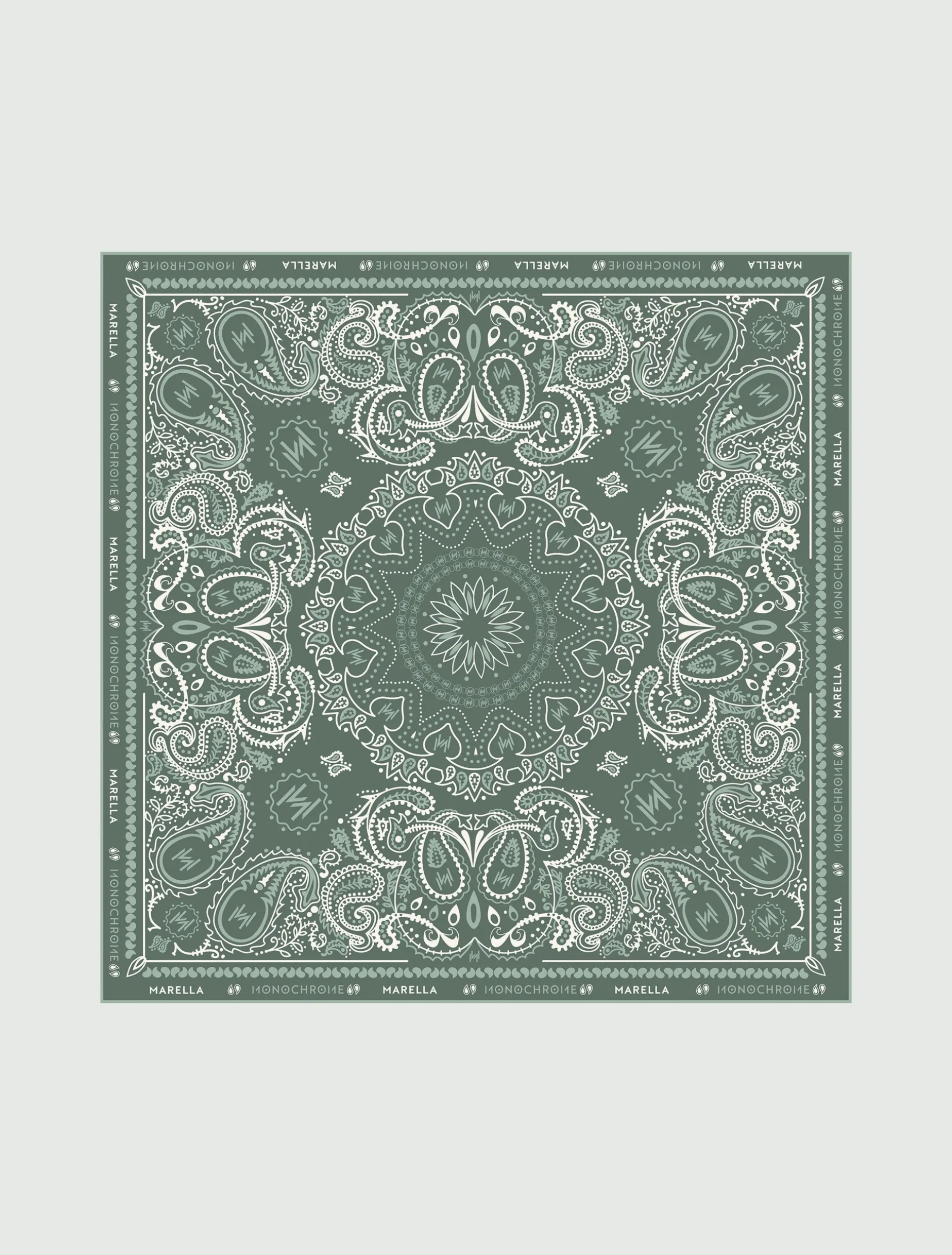 Foulard piccolo stampa bandana - VERDE