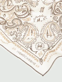 Foulard piccolo stampa bandana - BIANCO