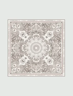 Foulard piccolo stampa bandana - BIANCO