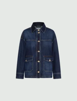 Giacca camicia in denim - BLU