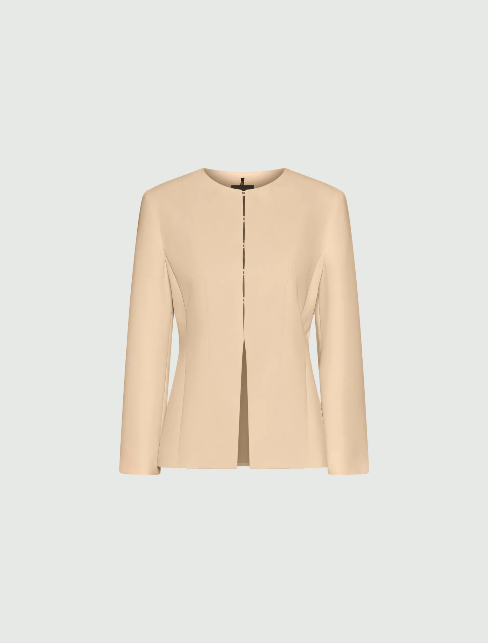 Giacca girocollo in envers satin - NUDO