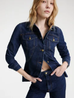 Giacca in denim lavato - BLUE JEANS