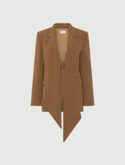 Giacca in envers satin - CAMMELLO