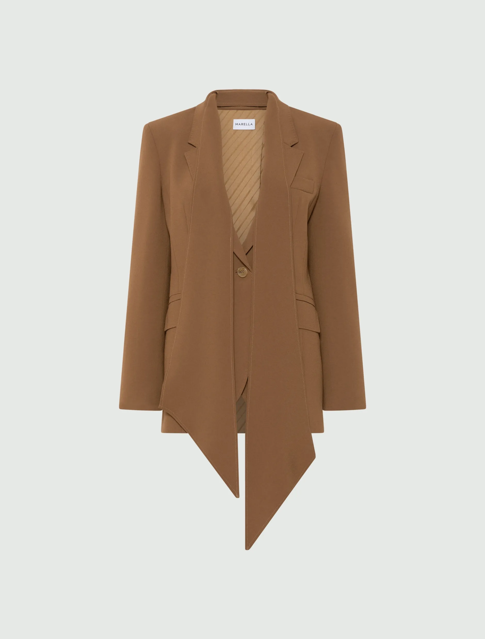 Giacca in envers satin - CAMMELLO