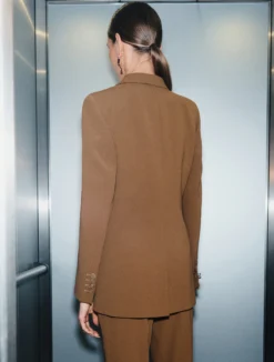 Giacca in envers satin - CAMMELLO