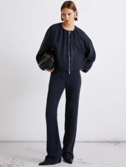 Giacca morbida in cady - BLU