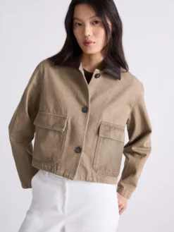 Giacchino in cotone - BEIGE
