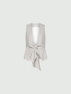 Gilet con nodo - GRIGIO CHIARO
