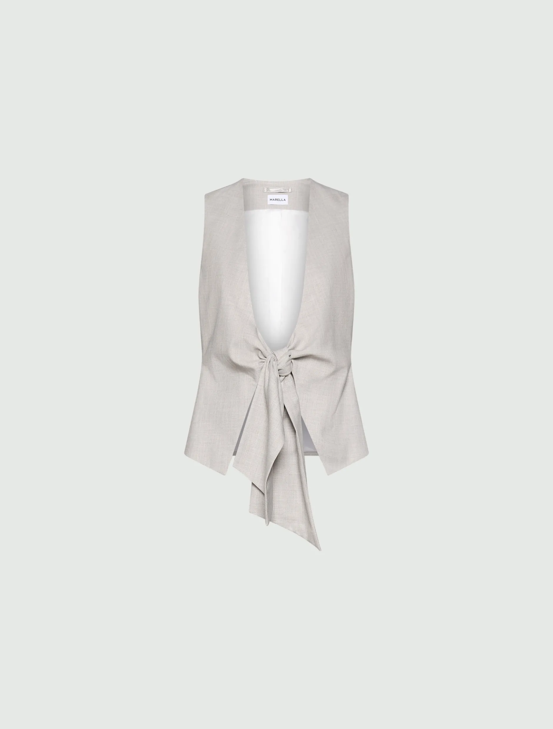 Gilet con nodo - GRIGIO CHIARO