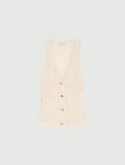 Gilet in cotone - BIANCO