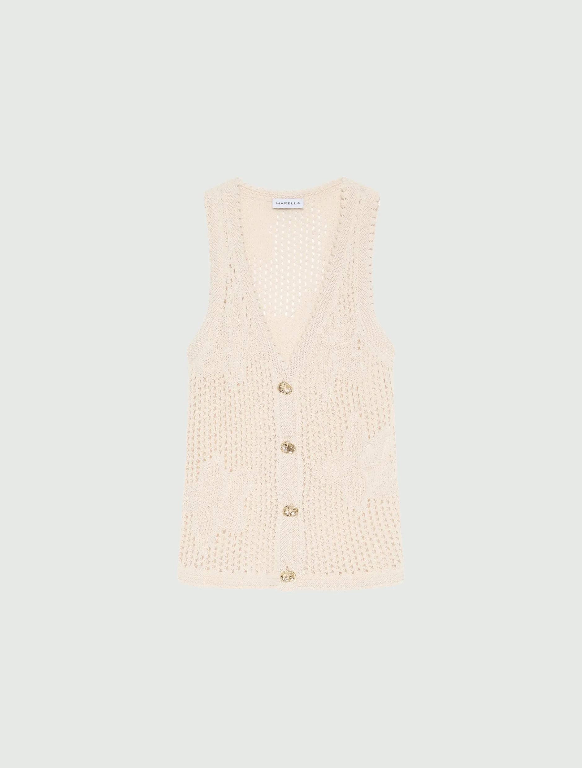 Gilet in cotone - BIANCO