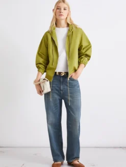 Impermeabile leggero antigoccia in twill - VERDE