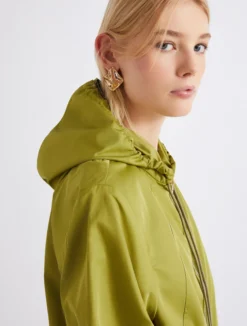 Impermeabile leggero antigoccia in twill - VERDE