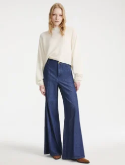 Jeans a palazzo in denim fluido - BLUE JEANS