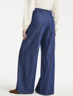 Jeans a palazzo in denim fluido - BLUE JEANS