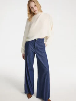 Jeans a palazzo in denim fluido - BLUE JEANS