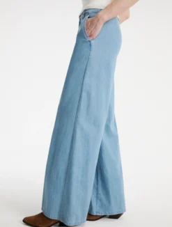 Jeans a palazzo in denim fluido - BLUE JEANS