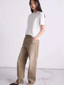 Jeans barrel loose fit - BEIGE