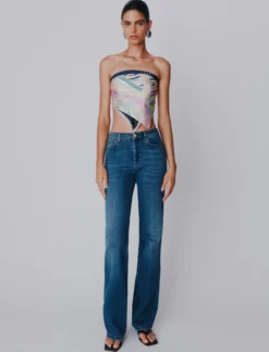 Jeans bootcut in denim soft - BLUE JEANS