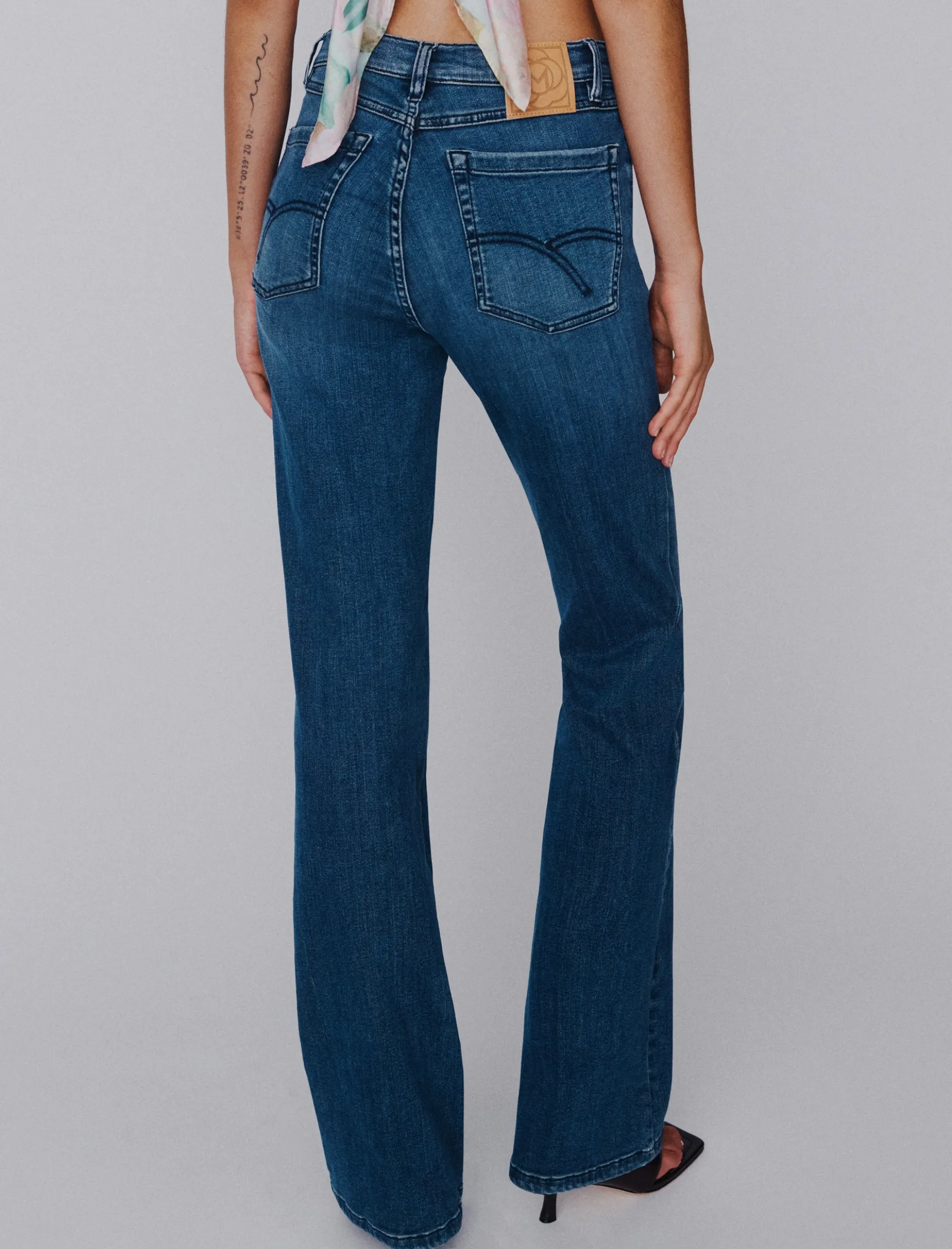 Jeans bootcut in denim soft - BLUE JEANS