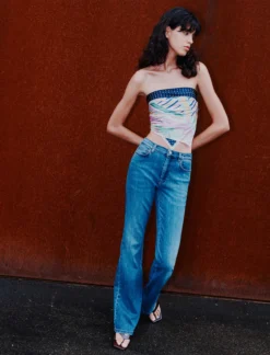 Jeans bootcut in denim soft - BLUE JEANS