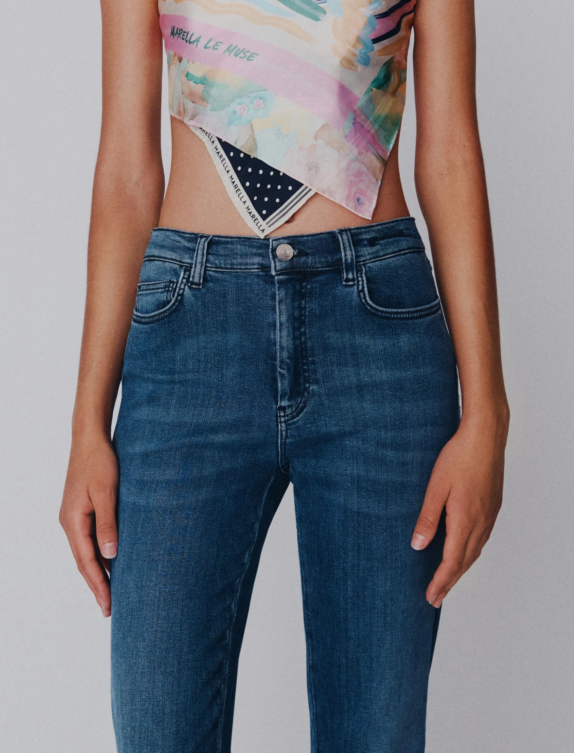 Jeans bootcut in denim soft - BLUE JEANS
