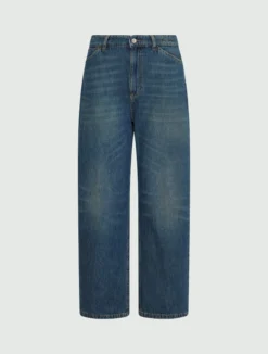 Jeans mom fit a vita alta - BLU
