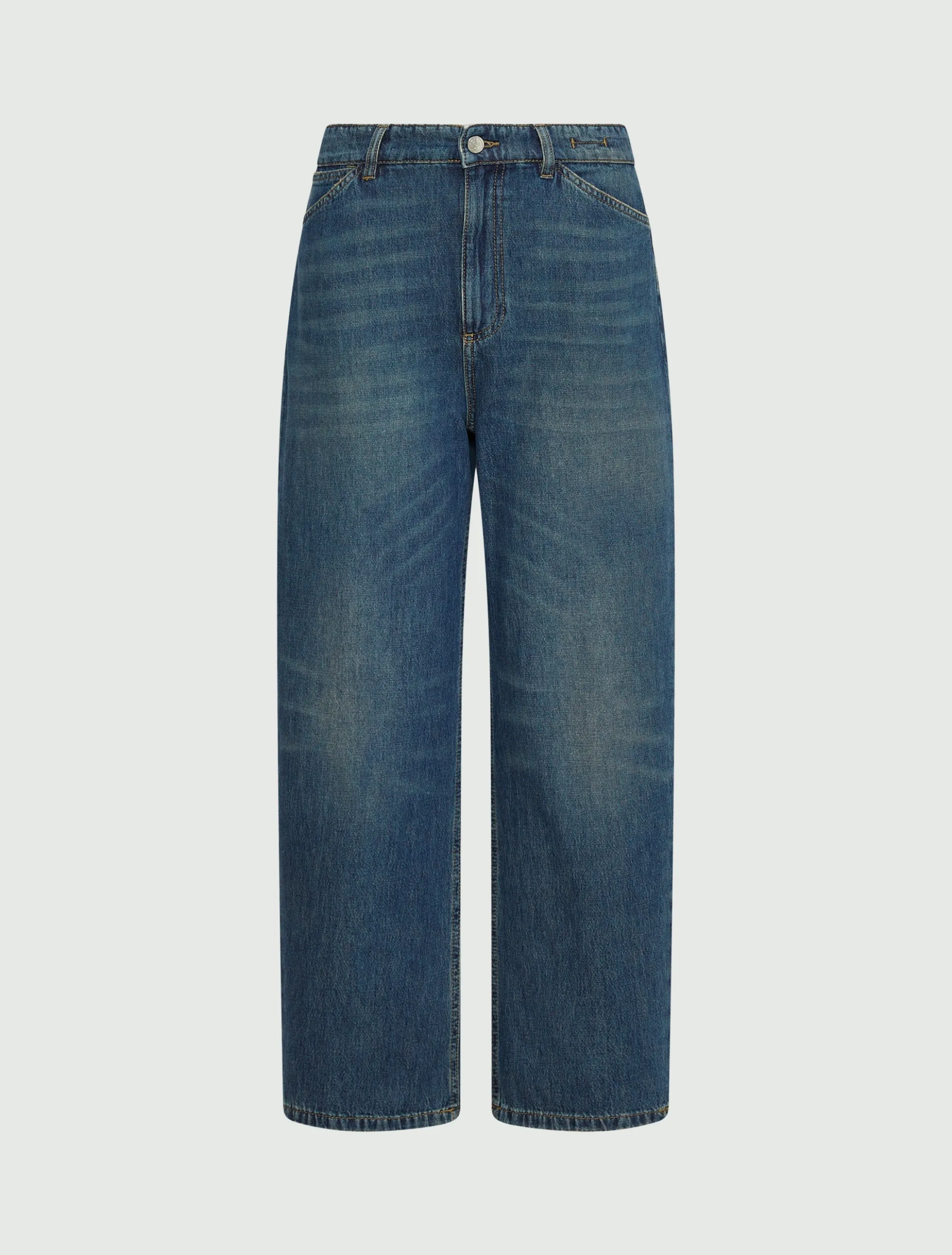 Jeans mom fit a vita alta - BLU