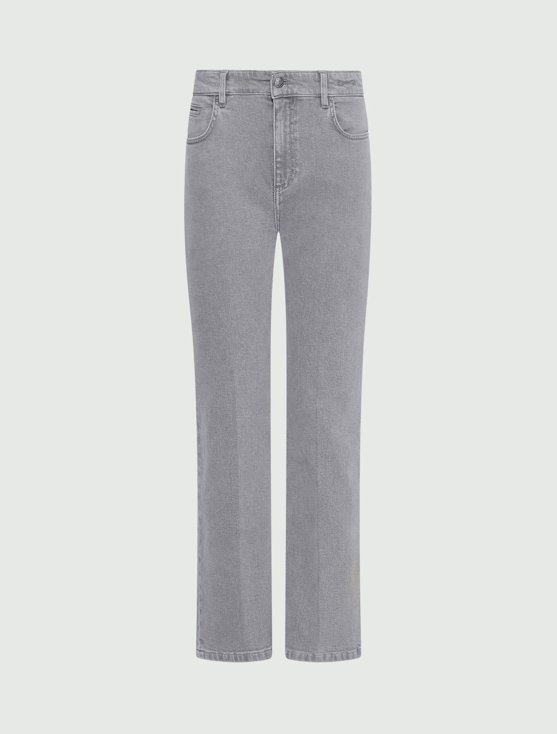 Jeans new flare in denim stretch - GRIGIO MEDIO