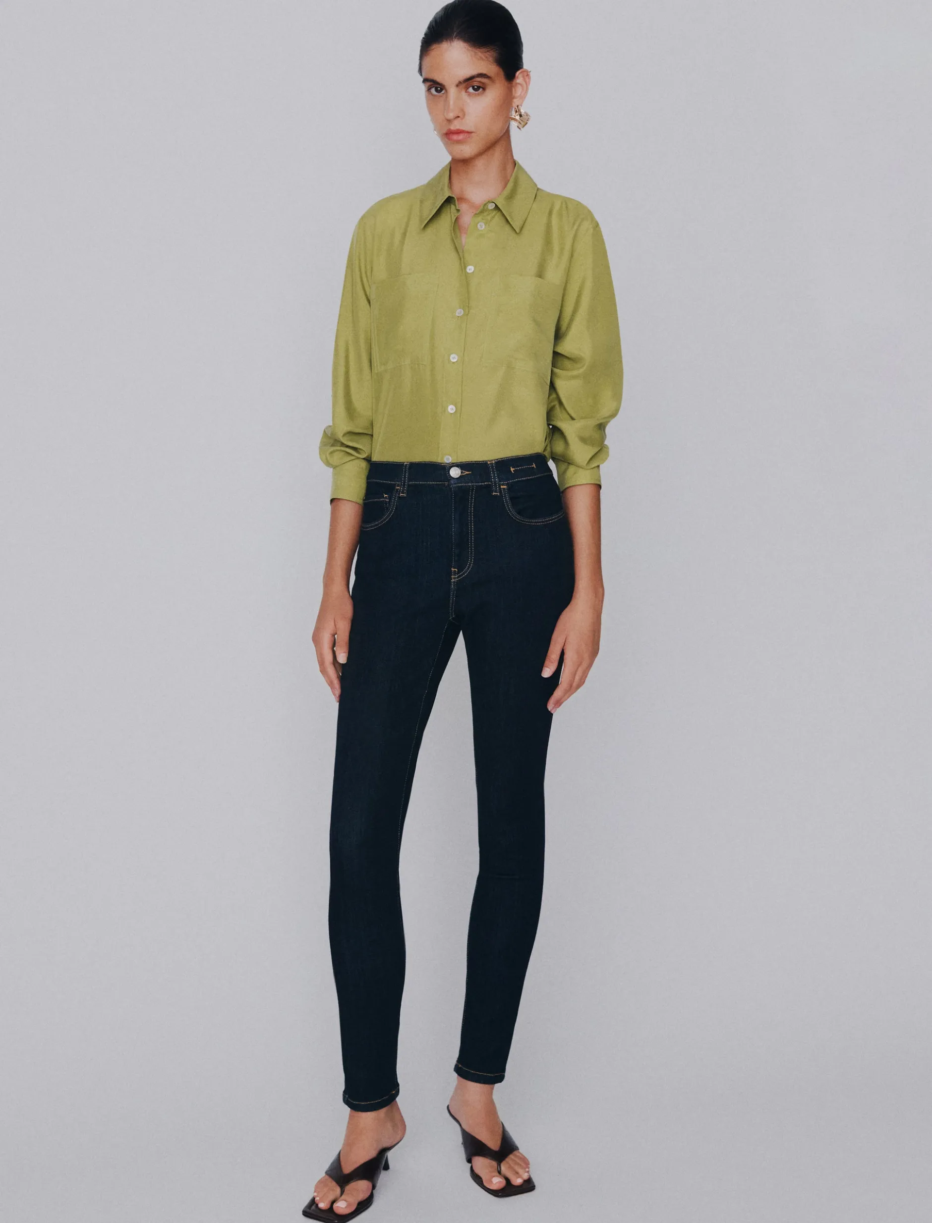 Jeans skinny a vita alta - BLUETTE