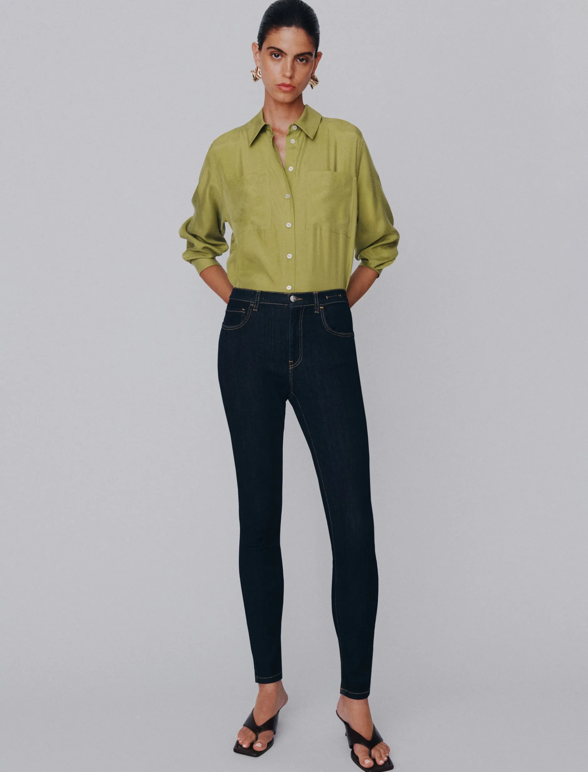 Jeans skinny a vita alta - BLUETTE