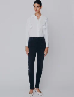 Jeans skinny a vita alta - NERO