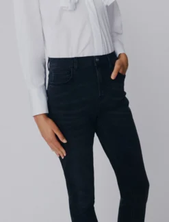 Jeans skinny a vita alta - NERO