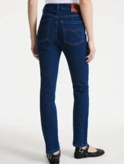 Jeans slim fit in denim stretch - NAVY