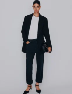 Jeans tomboy in denim - NERO
