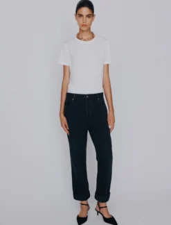 Jeans tomboy in denim - NERO