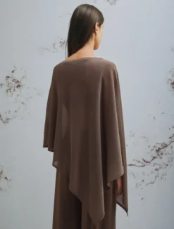 Maglia a mantella - MARRONE
