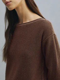 Maglia asimmetrica - MARRONE