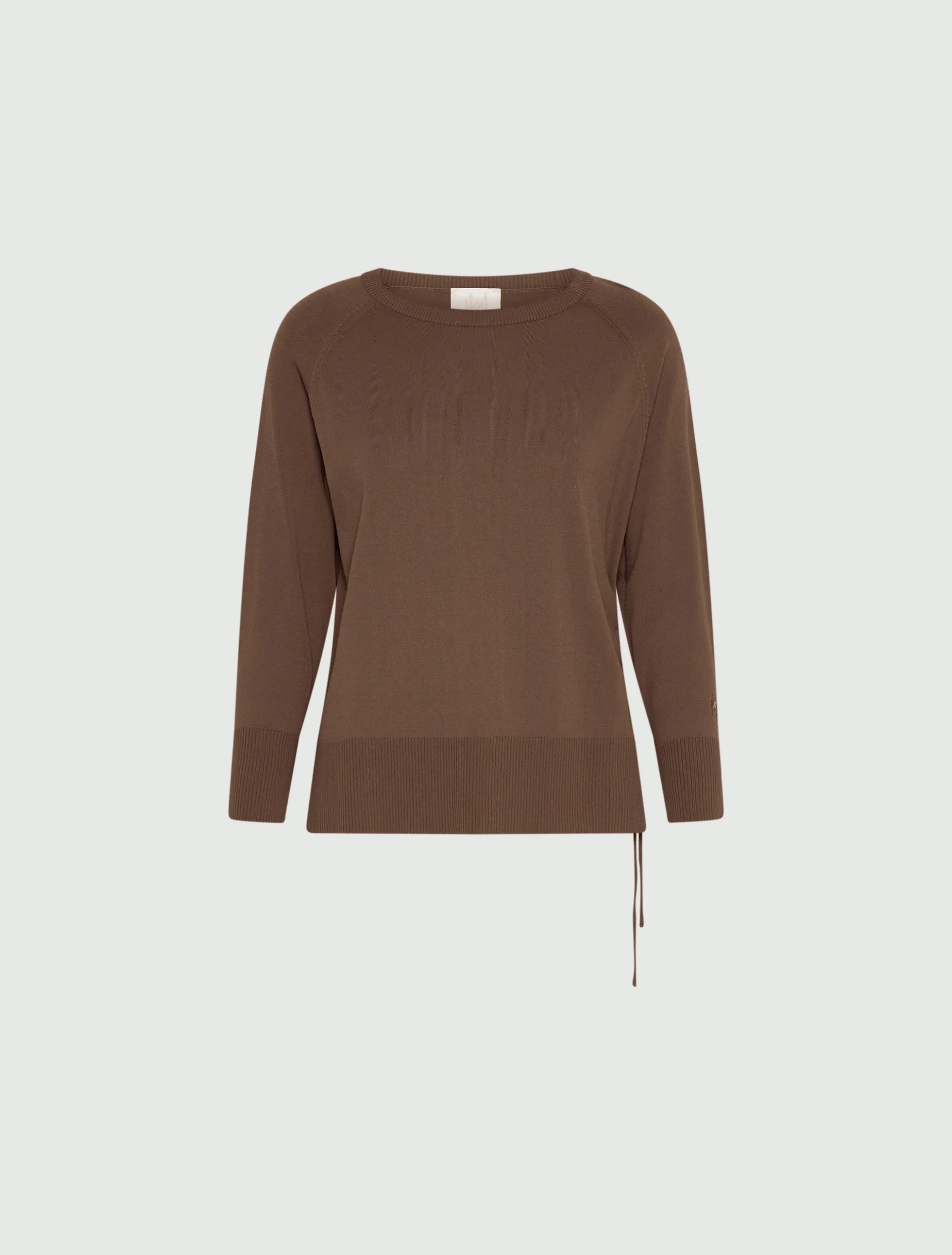 Maglia con coulisse - MARRONE