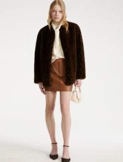 Maglia girocollo in cashmere e lana - PANNA