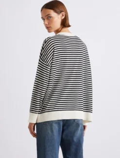 Maglia girocollo over - PANNA