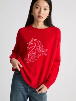 Maglia in cashmere - ROSSO
